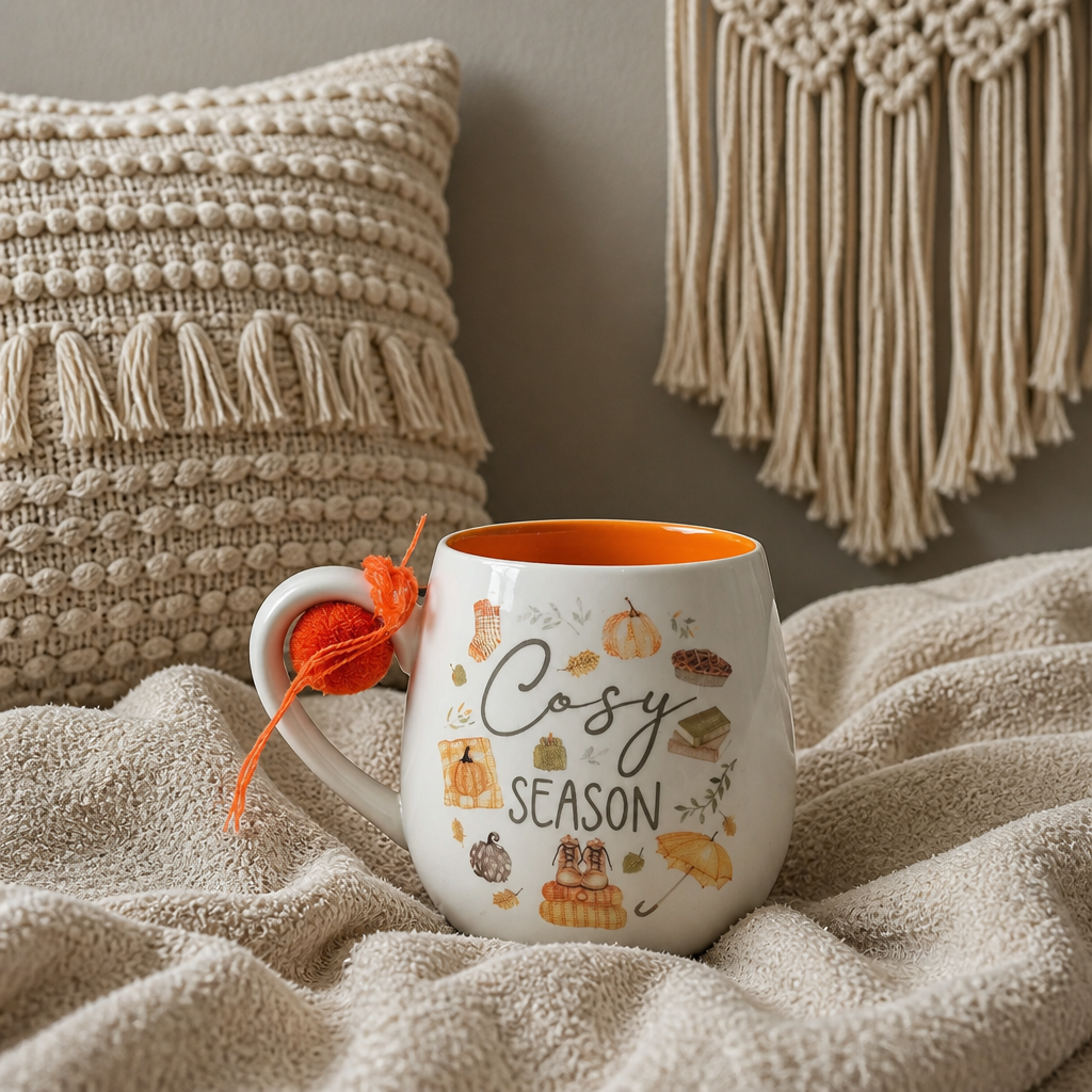 Mug en Grès — Citrouille de la Récolte