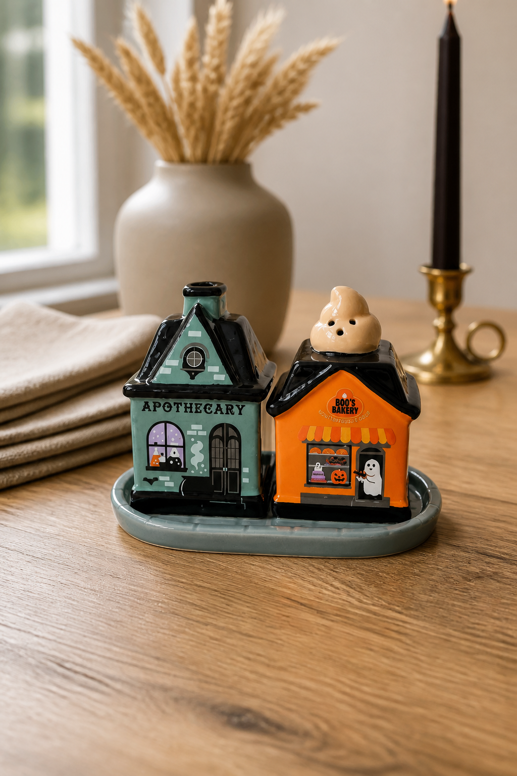 Salière et poivrière Maison d'Halloween Spooky Street