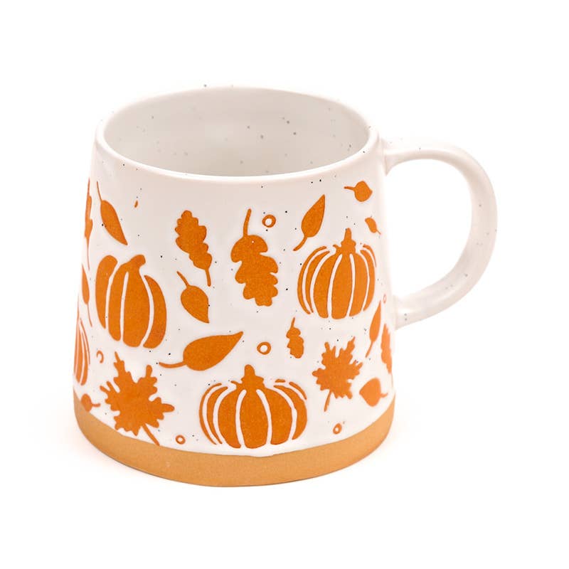Mug automne en grès avec citrouilles – 400 ml