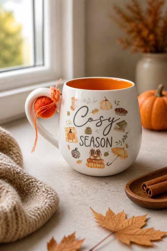 Mug en Grès — Citrouille de la Récolte