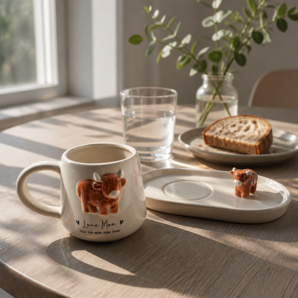 Coffret Tiny World — Mug & Figurine Love Moo
